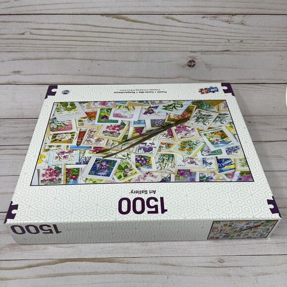 1500 Piece Jigsaw Puzzle Art Gallery Spring Stamp Collection NEW - Picture 6 of 8
